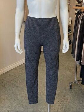Athleta Grey Seamless High Rise Leggings Workout Activewear Size Small